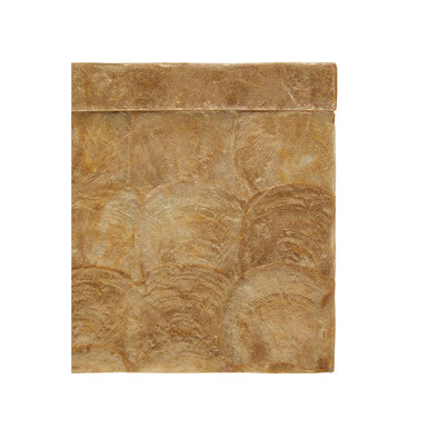 Palu Beige Seashell Square Tissue Box 15 cm