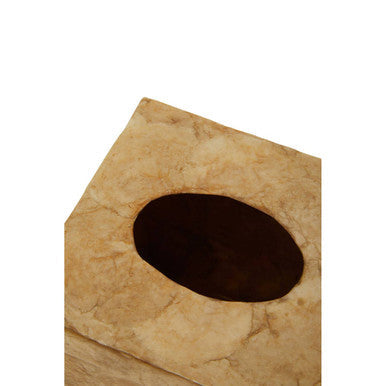 Palu Beige Seashell Square Tissue Box 15 cm