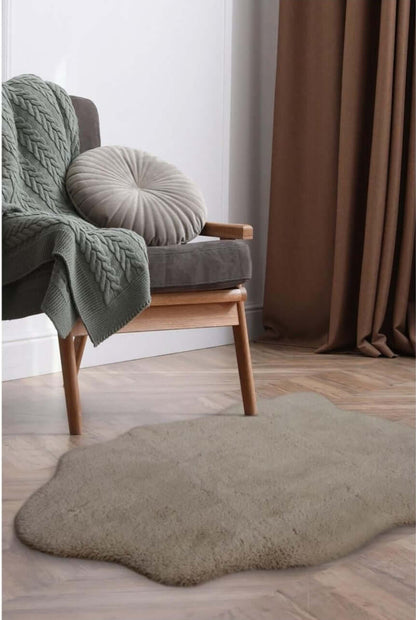 Luxury Natural Faux Fur Rug