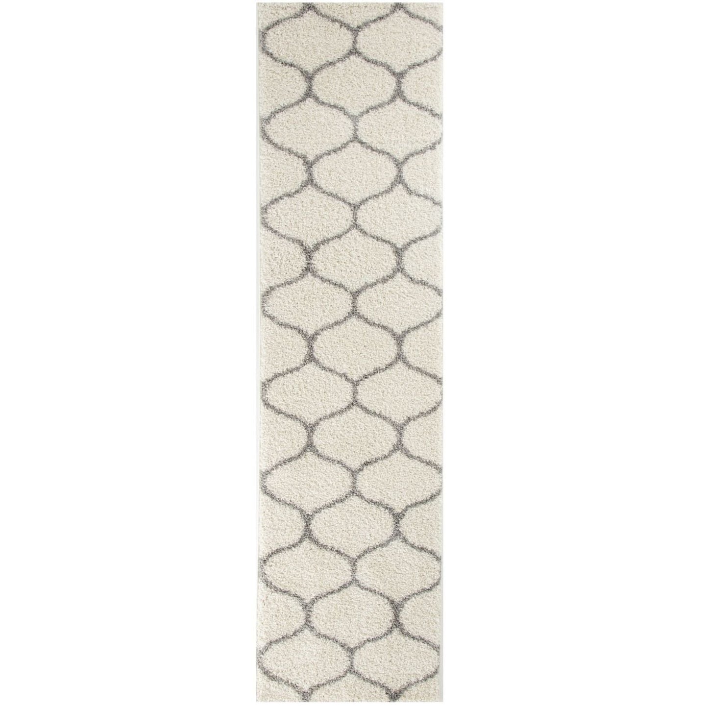 Moroccan Ivory Shaggy Rug | 600