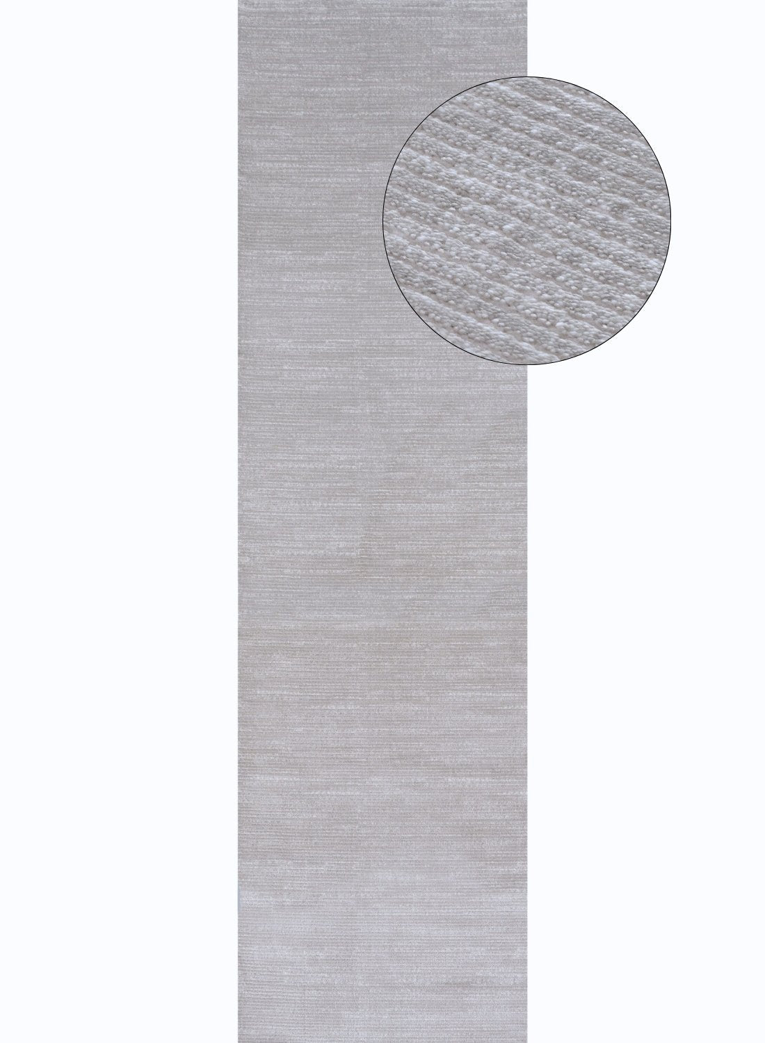 Carmel Grey-Cream Striped Rug | 6020