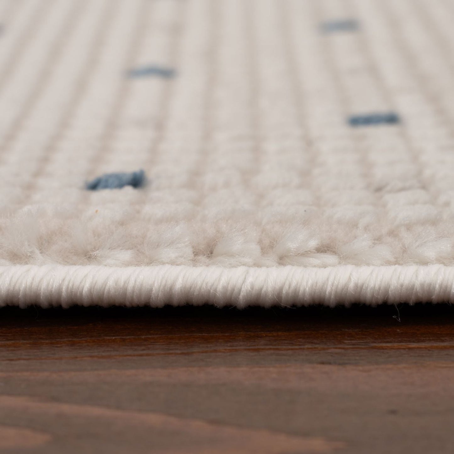 Carmel Cream-Blue Dots Rug | 6080