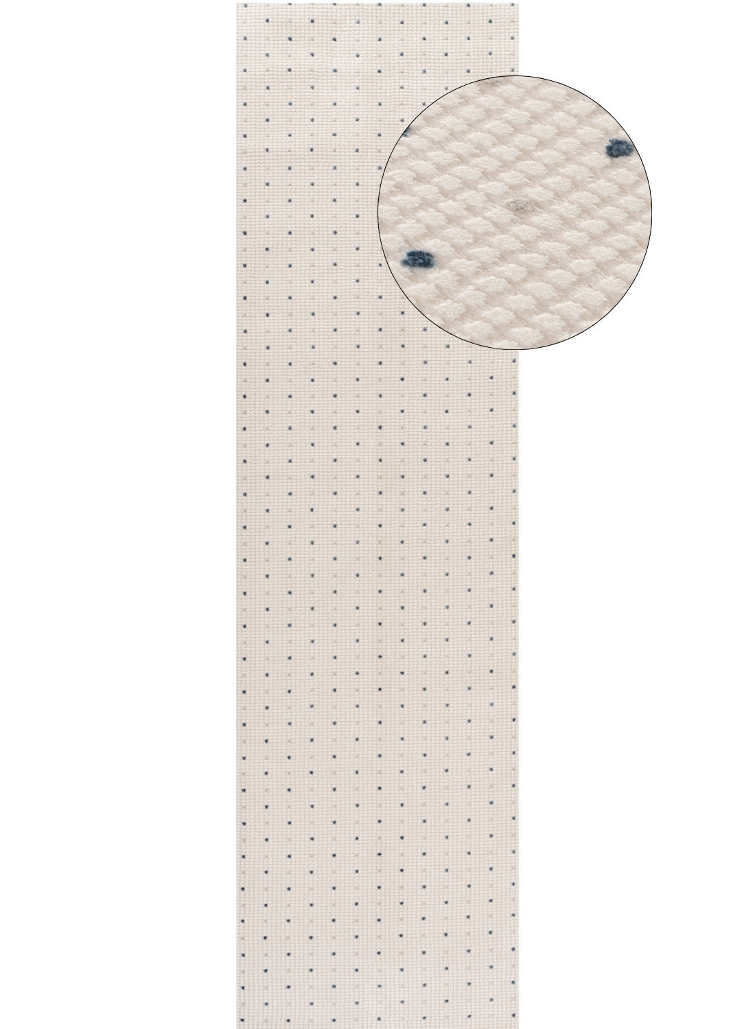 Carmel Cream-Blue Dots Rug | 6080