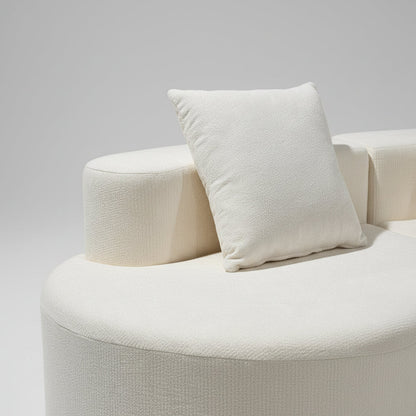 Cirrus Curve Modular Sofa - Sculptural Bouclé Boneless Design