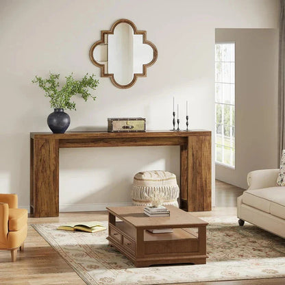 160cm Rustic Farmhouse Console Table | Entryway & Sofa Table