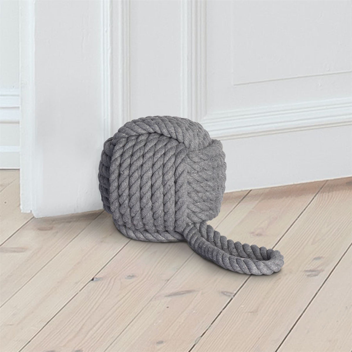 Maison & White Grey Rope Knot Door Stop