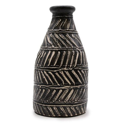 Greek Taper Dry Flowers Vase - Chocolate