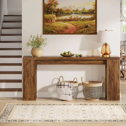 160cm Rustic Farmhouse Console Table | Entryway & Sofa Table