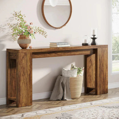 160cm Rustic Farmhouse Console Table | Entryway & Sofa Table