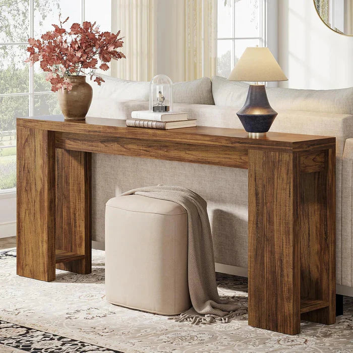 160cm Rustic Farmhouse Console Table | Entryway & Sofa Table