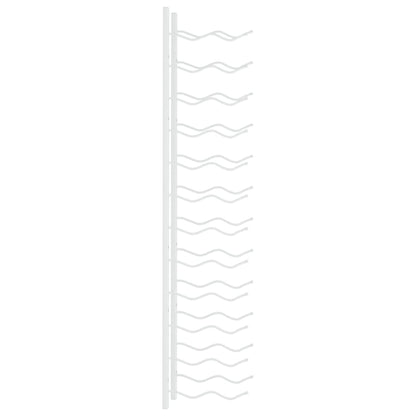 Wall Mounted Wine Rack for 24 Bottles White Iron