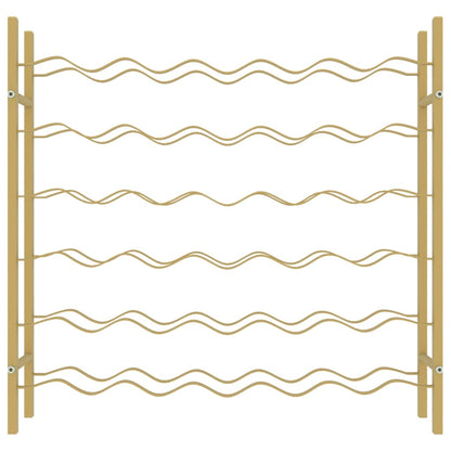 Wine Rack for 36 Bottles Gold Metal