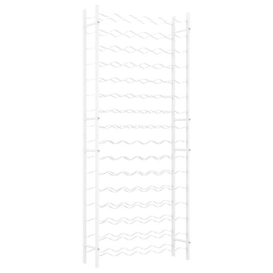 Wine Rack for 96 Bottles White Metal