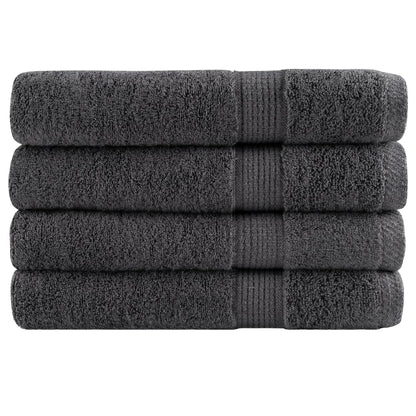 ⚫ Premium SOLUND Beach Towels 4-Pack Anthracite 100x200cm 600gsm Ultra-Soft