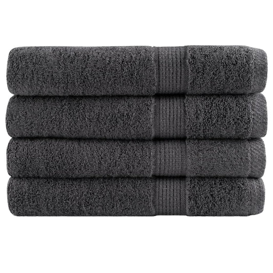 ⚫ Premium SOLUND Beach Towels 4-Pack Anthracite 100x200cm 600gsm Ultra-Soft