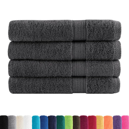 ⚫ Premium SOLUND Beach Towels 4-Pack Anthracite 100x200cm 600gsm Ultra-Soft