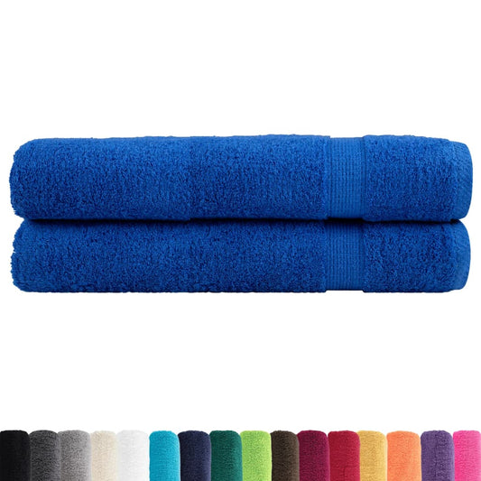 🏆 Premium Luxury Towels SOLUND 2pcs Blue 100x200cm 600gsm ✨ Ultra-Soft Egyptian Cotton Bath Towels