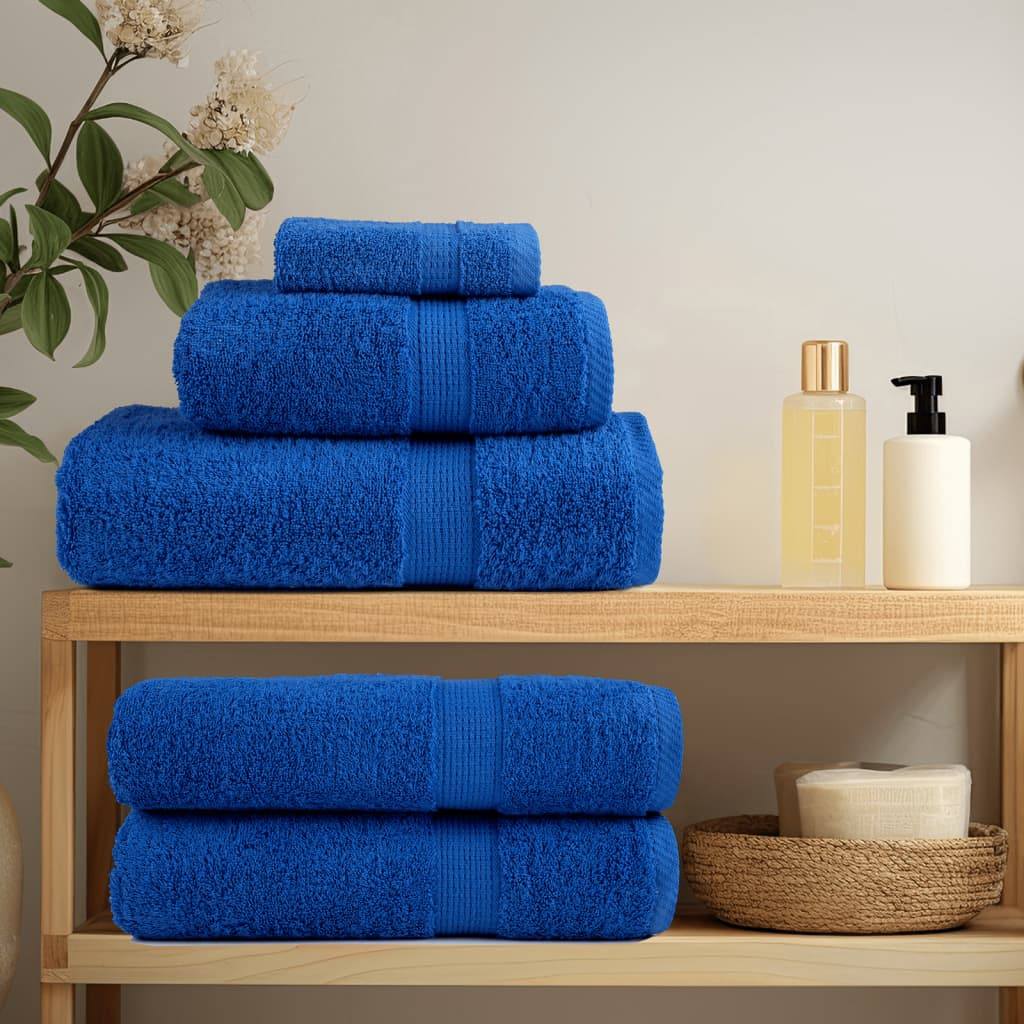 🏆 Premium Luxury Towels SOLUND 2pcs Blue 100x200cm 600gsm ✨ Ultra-Soft Egyptian Cotton Bath Towels