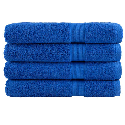 🏖️ Premium SOLUND Towels 4pcs Blue 100x200cm 600gsm - Luxury Cotton Bath & Beach Towels 🇬🇧