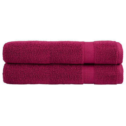 🏆 Premium Luxury Towels SOLUND 2pcs Bordeaux 100x200cm 600gsm ✨ Ultra-Soft Egyptian Cotton Bath Towels