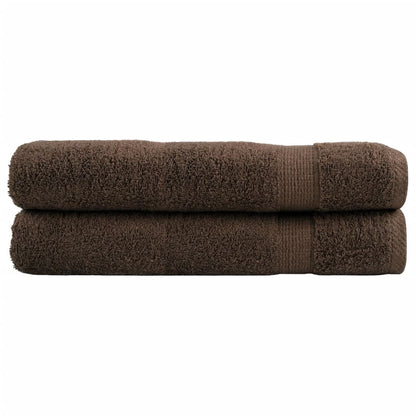 🏆 Premium Luxury Towels SOLUND 2pcs Brown 100x200cm 600gsm ✨ Ultra-Soft Egyptian Cotton Bath Towels