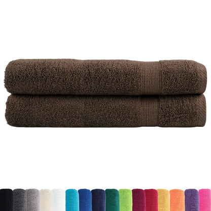 🏆 Premium Luxury Towels SOLUND 2pcs Brown 100x200cm 600gsm ✨ Ultra-Soft Egyptian Cotton Bath Towels