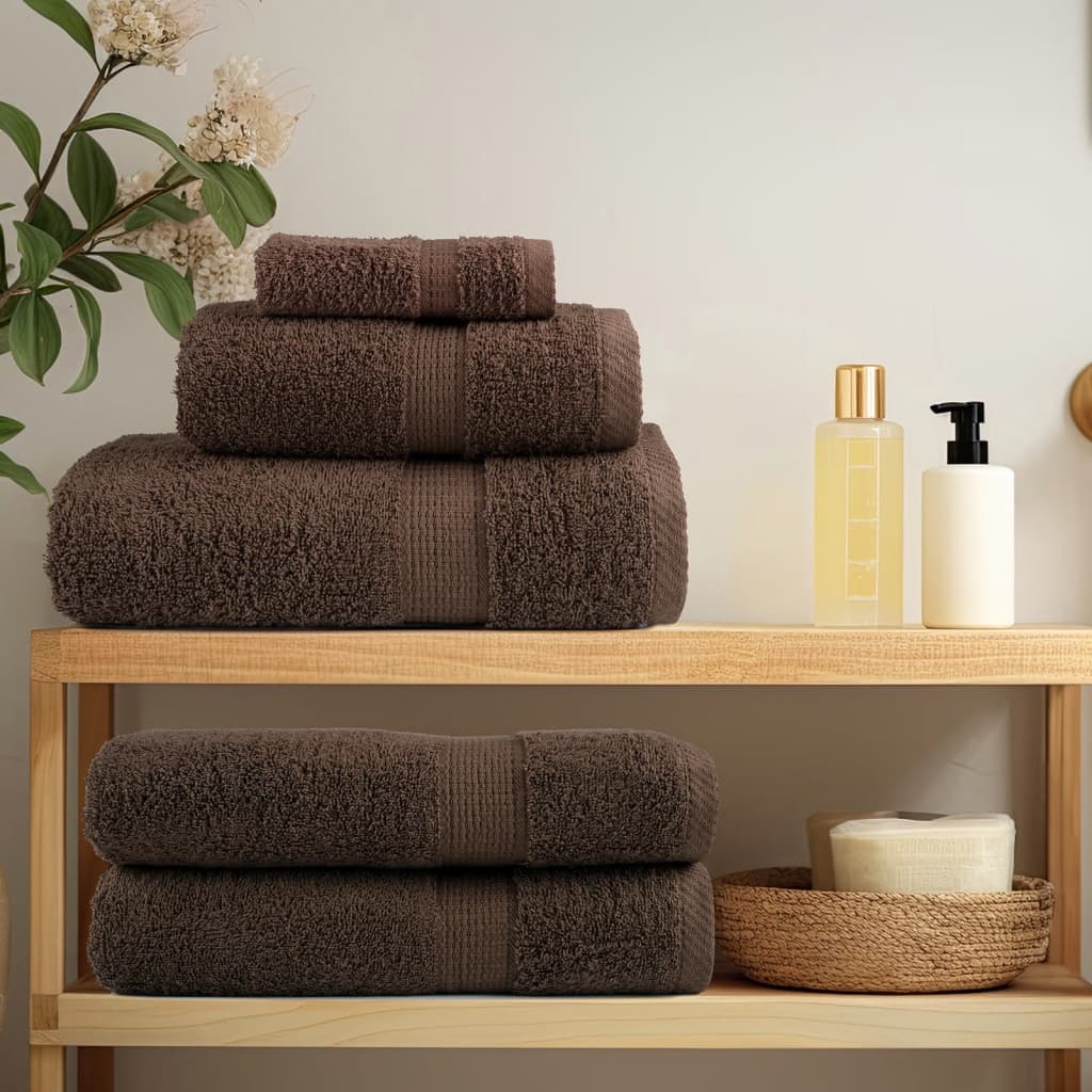🤎 Premium SOLUND Beach Towels 4-Pack Brown 100x200cm 600gsm Ultra-Soft