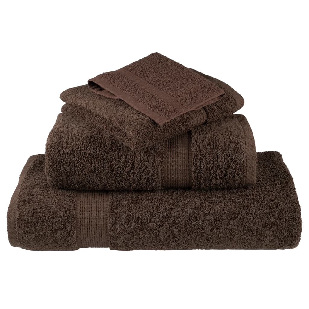 🤎 Premium SOLUND Beach Towels 4-Pack Brown 100x200cm 600gsm Ultra-Soft