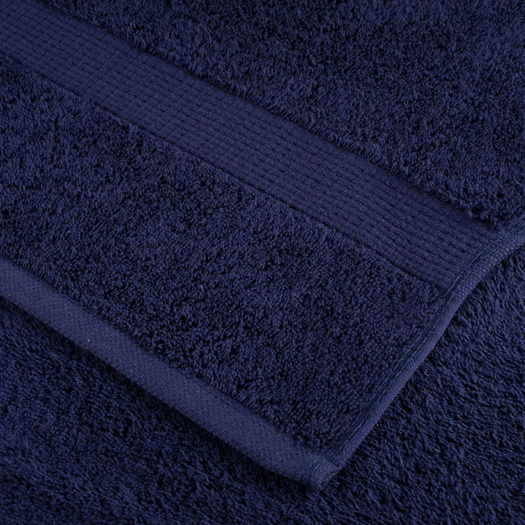 🌊 Premium SOLUND Beach Towels 4-Pack Navy Blue 100x200cm 600gsm Ultra-Soft