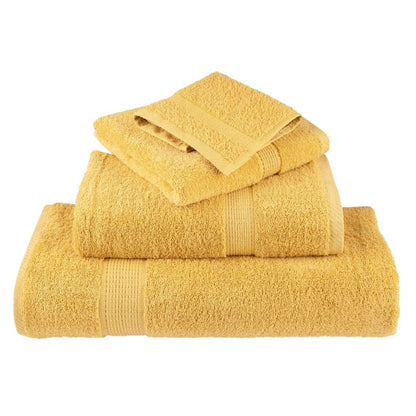 🏆 Premium Luxury Towels SOLUND 2pcs Gold 100x200cm 600gsm ✨ Ultra-Soft Egyptian Cotton Bath Towels