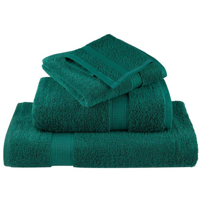 🏆 Premium Luxury Towels SOLUND 4pcs Green 100x200cm 600gsm ✨ Ultra-Soft Egyptian Cotton Bath Towels