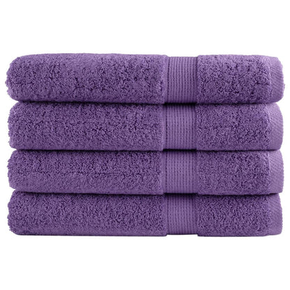 💜 Premium SOLUND Beach Towels 4-Pack Purple 100x200cm 600gsm Ultra-Soft