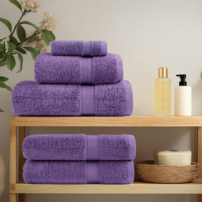 💜 Premium SOLUND Beach Towels 4-Pack Purple 100x200cm 600gsm Ultra-Soft
