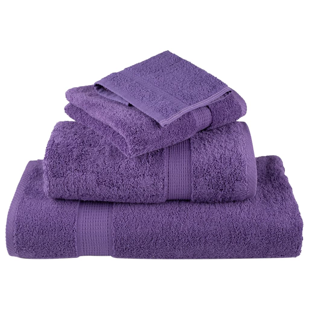 💜 Premium SOLUND Beach Towels 4-Pack Purple 100x200cm 600gsm Ultra-Soft