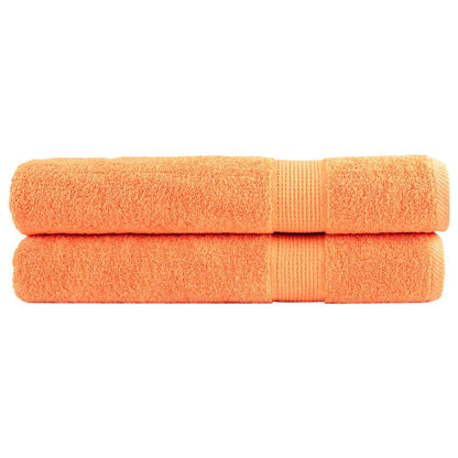 🏆 Premium Luxury Towels SOLUND 2pcs Orange 100x200cm 600gsm ✨ Ultra-Soft Egyptian Cotton Bath Towels