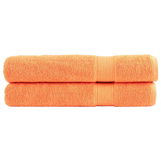 🏆 Premium Luxury Towels SOLUND 2pcs Orange 100x200cm 600gsm ✨ Ultra-Soft Egyptian Cotton Bath Towels