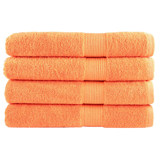 🏖️ Premium SOLUND Beach Towels 4-Pack Orange 100x200cm 600gsm Ultra-Soft