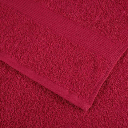 🏆 Premium Luxury Towels SOLUND 4pcs Red 100x200cm 600gsm ✨ Ultra-Soft Egyptian Cotton Bath Towels