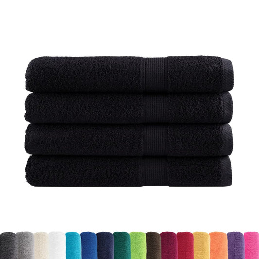 🖤 Premium SOLUND Beach Towels 4-Pack Black 100x200cm 600gsm Ultra-Soft