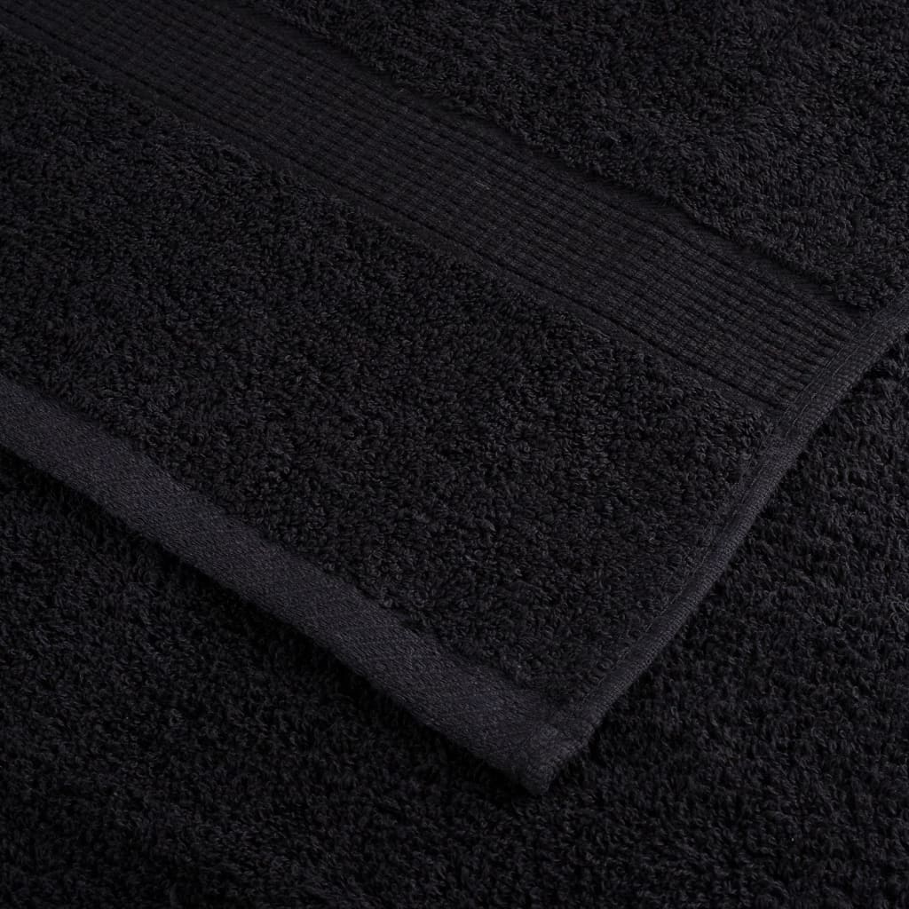 🖤 Premium SOLUND Beach Towels 4-Pack Black 100x200cm 600gsm Ultra-Soft
