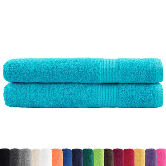 🏆 Premium Luxury Towels SOLUND 2pcs Turquoise 100x200cm 600gsm ✨ Ultra-Soft Egyptian Cotton Bath Towels