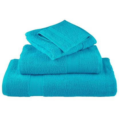 🏆 Premium Luxury Towels SOLUND 4pcs Turquoise 100x200cm 600gsm ✨ Ultra-Soft Egyptian Cotton Bath Towels