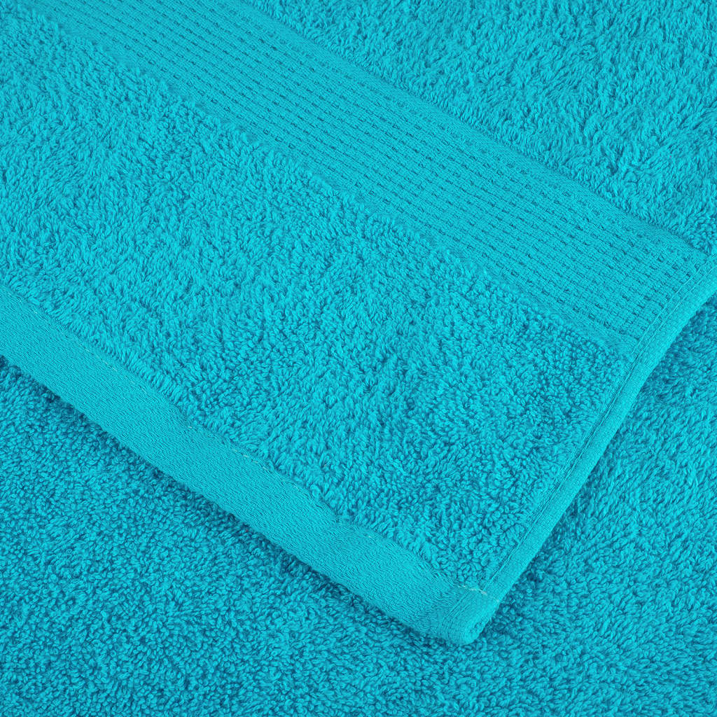 🏆 Premium Luxury Towels SOLUND 4pcs Turquoise 100x200cm 600gsm ✨ Ultra-Soft Egyptian Cotton Bath Towels