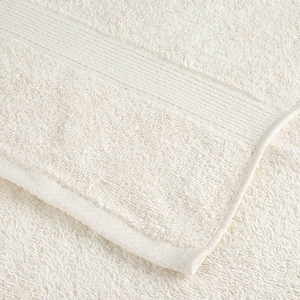 🏆 Premium Luxury Towels SOLUND 2pcs Cream 100x200cm 600gsm ✨ Ultra-Soft Egyptian Cotton Bath Towels