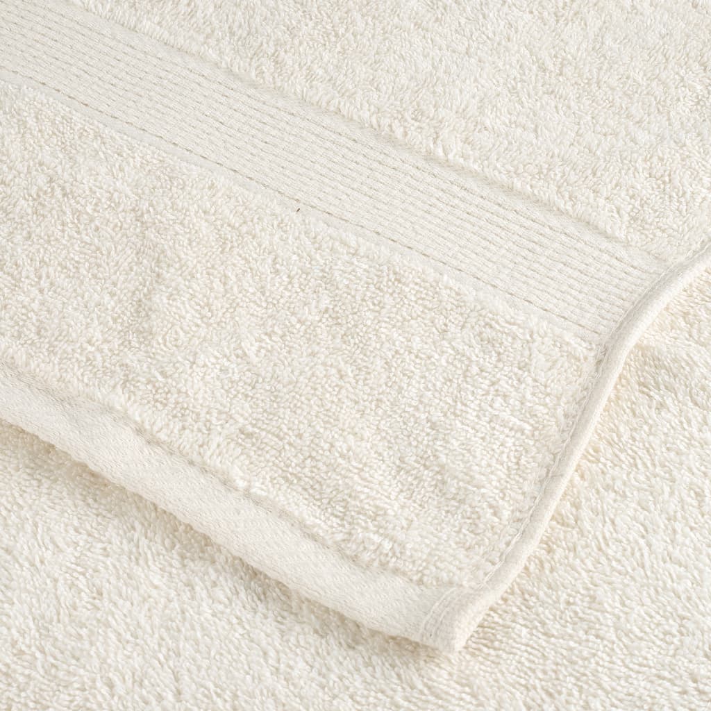 🏆 Premium Luxury Towels SOLUND 4pcs Cream 100x200cm 600gsm ✨ Ultra-Soft Egyptian Cotton Bath Towels
