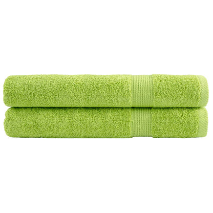 🏆 Premium Luxury Towels SOLUND 2pcs Apple Green 100x200cm 600gsm ✨ Ultra-Soft Egyptian Cotton Bath Towels