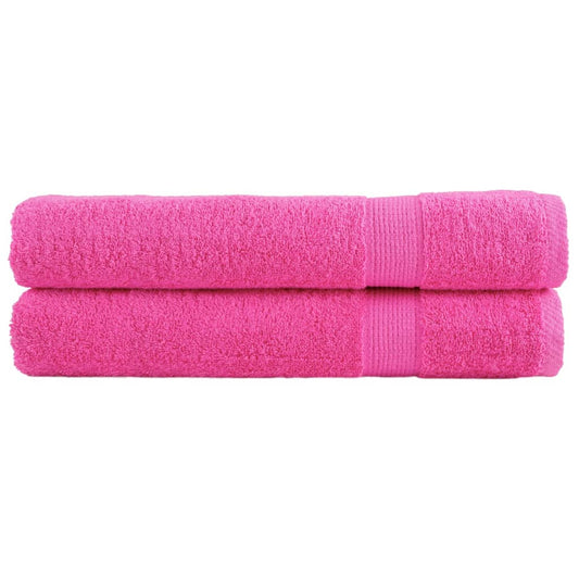 🏆 Premium Luxury Towels SOLUND 2pcs Pink 100x200cm 600gsm ✨ Ultra-Soft Egyptian Cotton Bath Towels