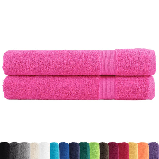 🏆 Premium Luxury Towels SOLUND 2pcs Pink 100x200cm 600gsm ✨ Ultra-Soft Egyptian Cotton Bath Towels