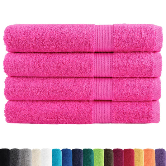 🏆 Premium Luxury Towels SOLUND 4pcs Pink 100x200cm 600gsm ✨ Ultra-Soft Egyptian Cotton Bath Towels