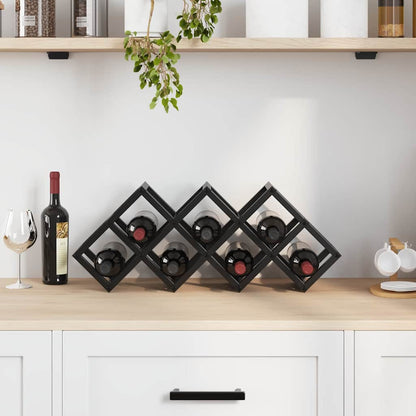 Wine Rack for 9 Bottles - 63 x 16.5 x 25 cm - Powder-coated Steel